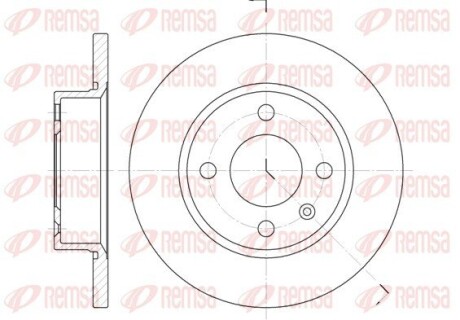 Диск гальмівний SKODA FAVORIT, FELICIA, VW CADDY II, передн. REMSA 6425.00