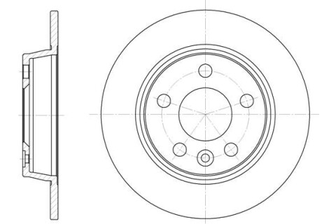 Диск гальмівний FORD, SEAT, VW, задн. REMSA 6453.00