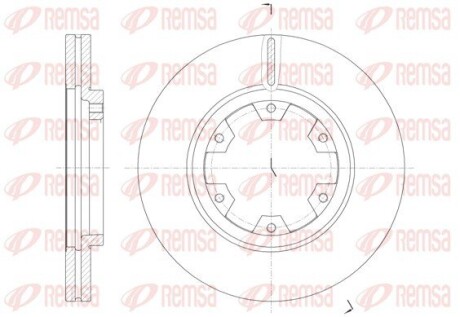 Диск гальмівний Nissan TERRANO II передн. REMSA 6466.10