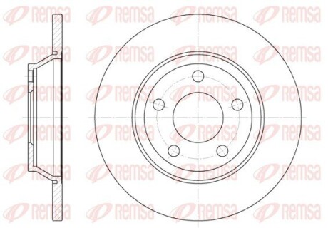 Диск гальмівний AUDI A4 передн. REMSA 6472.00