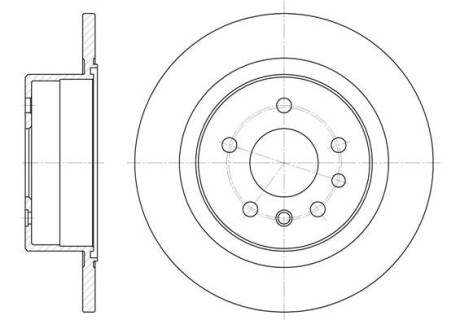 Диск гальмівний OPEL OMEGA B задн. REMSA 6488.00