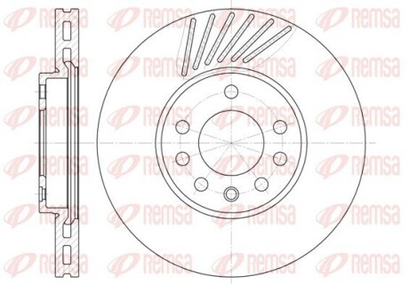 Диск гальмівний OPEL VECTRA B передн. REMSA 6494.10