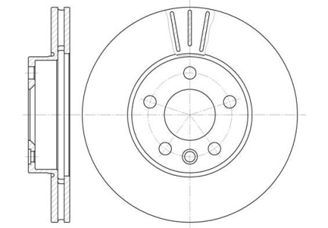 Диск тормозной FORD, SEAT, VW, передн., вент. (выр-во) REMSA 6496.10