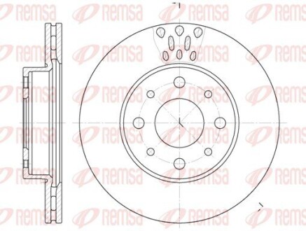 Диск гальмівний ALFA, FIAT передн. REMSA 6517.10