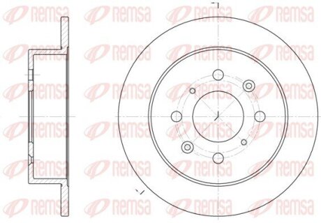 Диск гальмівний REMSA 6521.00