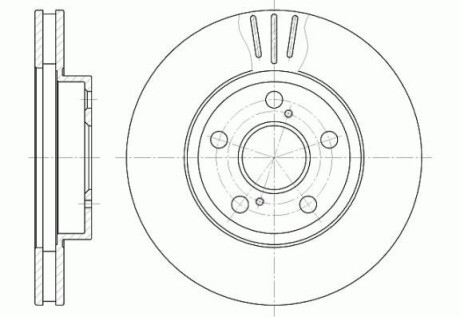 Диск гальмівний TOYOTA CARINA E передн. REMSA 6540.10