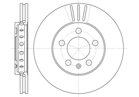 Диск тормозной AUDI A3, SEAT CORDOBA, IBIZA, SKODA, VW, передн., вент. (выр-во) REMSA 6545.10