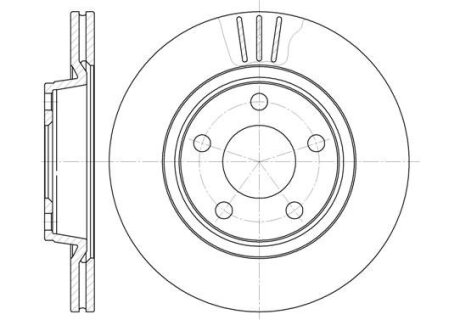 Диск гальмівний AUDI/VW A4/A8/PASSAT передн. вент. REMSA 6548.10