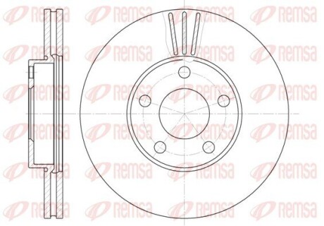 Диск гальмівний VW PASSAT -05 передн. REMSA 6549.10