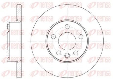 Диск гальмівний VW T4, передн. REMSA 6550.00