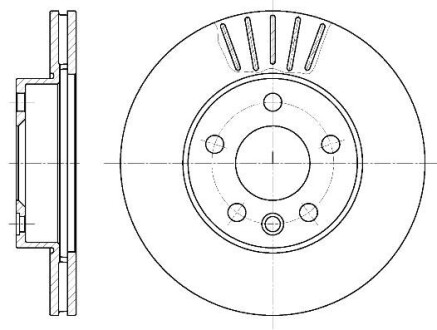 Диск тормозной VW T4, передн. (выр-во) REMSA 6551.10