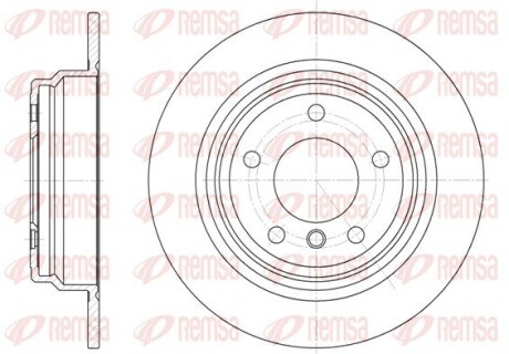Диск тормозной BMW 5 задн. (выр-во) REMSA 6554.00