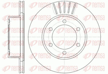 Диск тормозной TOYOTA 4-RUNNER, LAND CRUISER передн. (выр-во) REMSA 6562.10