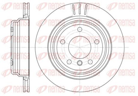 Диск гальмівний REMSA 6588.10