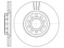 Диск гальмівний AUDI A4, A6, SKODA SUPERB, VW PASSAT, передн. вент. REMSA 6596.10 (фото 1)