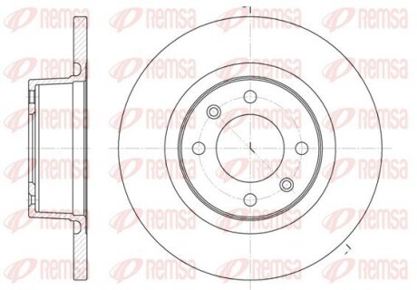 Диск гальмівний REMSA 6605.00