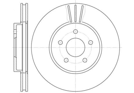 Диск тормозной FORD MONDEO передн., вент. (выр-во) REMSA 6607.10