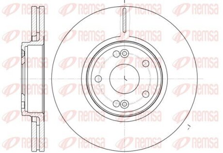 Диск гальмівний REMSA 6612.10