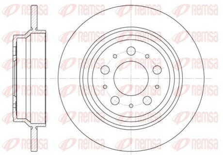 Диск тормозной VOLVO V70 задн. (выр-во) REMSA 6620.00