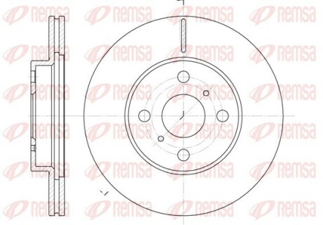 Диск гальмівний TOYOTA MR 2 (ZZW30) (05/00-) передн. REMSA 6635.10