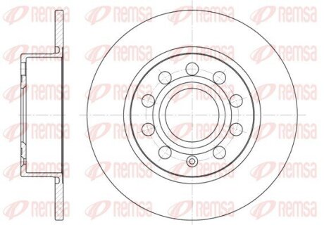 Диск гальмівний SKODA YETI, VW GOLF VI задн. REMSA 6649.00