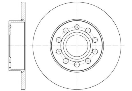 Диск тормозной SEAT, SKODA SUPERB, VW CADDY, GOLF задн. (выр-во) REMSA 6650.00