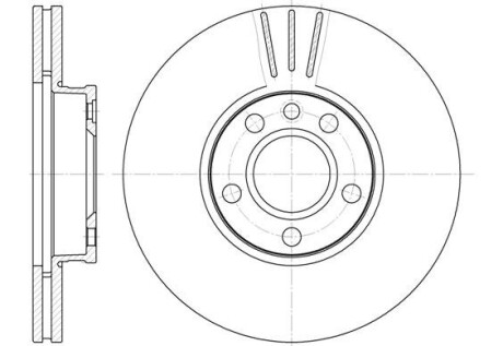 Диск тормозной FORD GALAXY 03/95-05/06, VW SHARAN 05/95 - передн. (выр-во) REMSA 6660.10