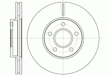 Диск тормозной FORD TRANSIT передн., вент. (выр-во) REMSA 6662.10