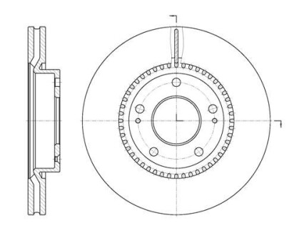 Диск тормозной HYUNDAI SONATA V, TUCSON передн., вент. (выр-во) REMSA 6663.10