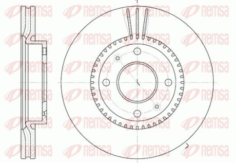 Диск гальмівний HYUNDAI SONATA IV передн., вент. REMSA 6668.10