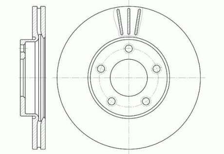 Диск тормозной MAZDA 3,5 передн., вент. (выр-во) REMSA 6671.10