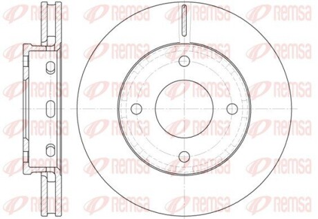 Диск тормозной MITSUBISHI COLT 1.1-1.5 04 – передн. (выр-во) REMSA 6680.10