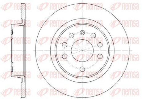 Диск гальмівний FIAT, OPEL SIGNUM, SAAB, задн. REMSA 6688.00