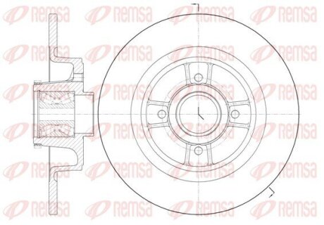 Диск гальмівний REMSA 6698.20