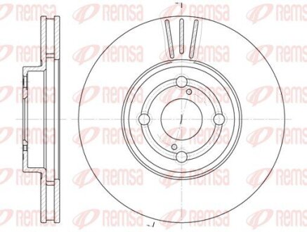 Диск гальмівний REMSA 6703.10