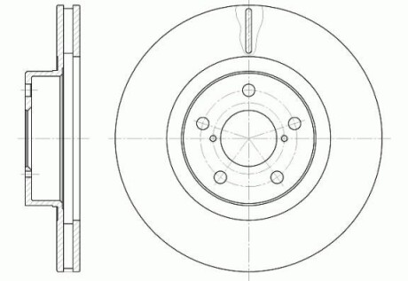 Диск тормозной SUBARU LEGACY передн., вент. (выр-во) REMSA 6715.10