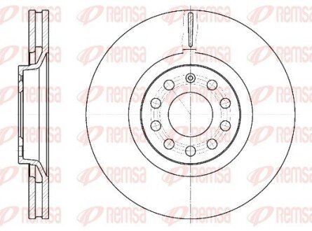Диск гальмівний REMSA 6730.10