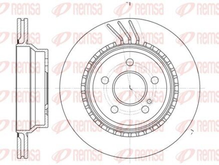 Диск гальмівний REMSA 6760.10