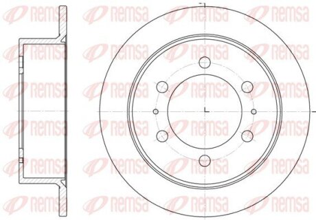 Диск гальмівний REMSA 6784.00