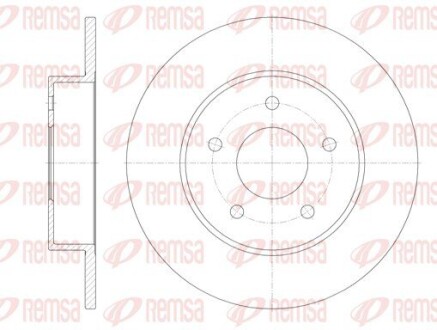 Диск тормозной NISSAN ALMERA задн. (выр-во) REMSA 6820.00