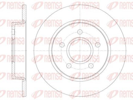 Диск гальмівний REMSA 6846.00