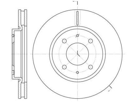 Диск тормозной MITSUBISHI GALANT VI 2.0-2.5 96-04, LANCER 1.3-2.0 03 – передн. (выр-во) REMSA 6890.10