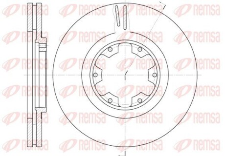 Диск гальмівний NASSAN PATHFINDER передн. REMSA 6899.10