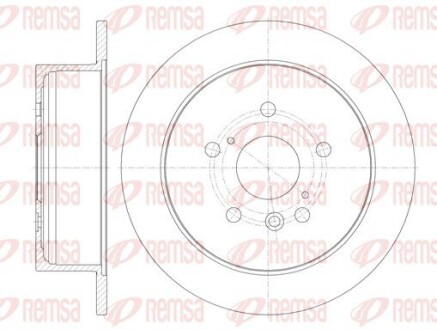 Диск гальмівний LEXU RX 350 03 - задн. REMSA 6911.00