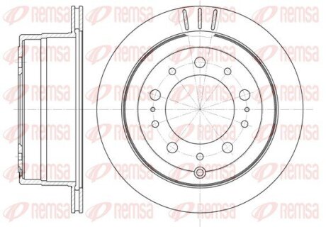Диск гальмівний REMSA 6948.10