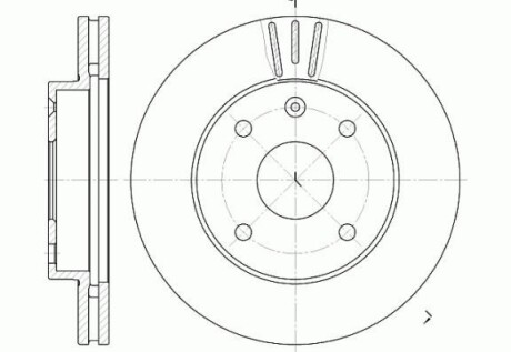 Диск тормозной CHEVROLET EPICA 01/05 – EVANDA 03/05 – LACETTI 03/05 – передн. (выр-во) REMSA 6959.10