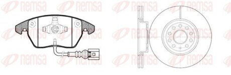 Комплект: 2 диска+ 4 колодки гальмівних REMSA 81030.02 (фото 1)