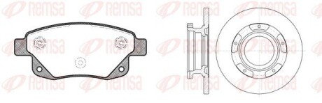 Комплект: 2 диска+ 4 колодки гальмівних REMSA 81252.00