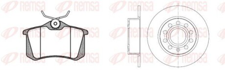 Комплект: 2 диска+ 4 колодки гальмівних REMSA 8263.06