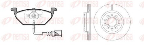 Комплект тормозной передн. CADDY 03- (выр-во) REMSA 8633.05